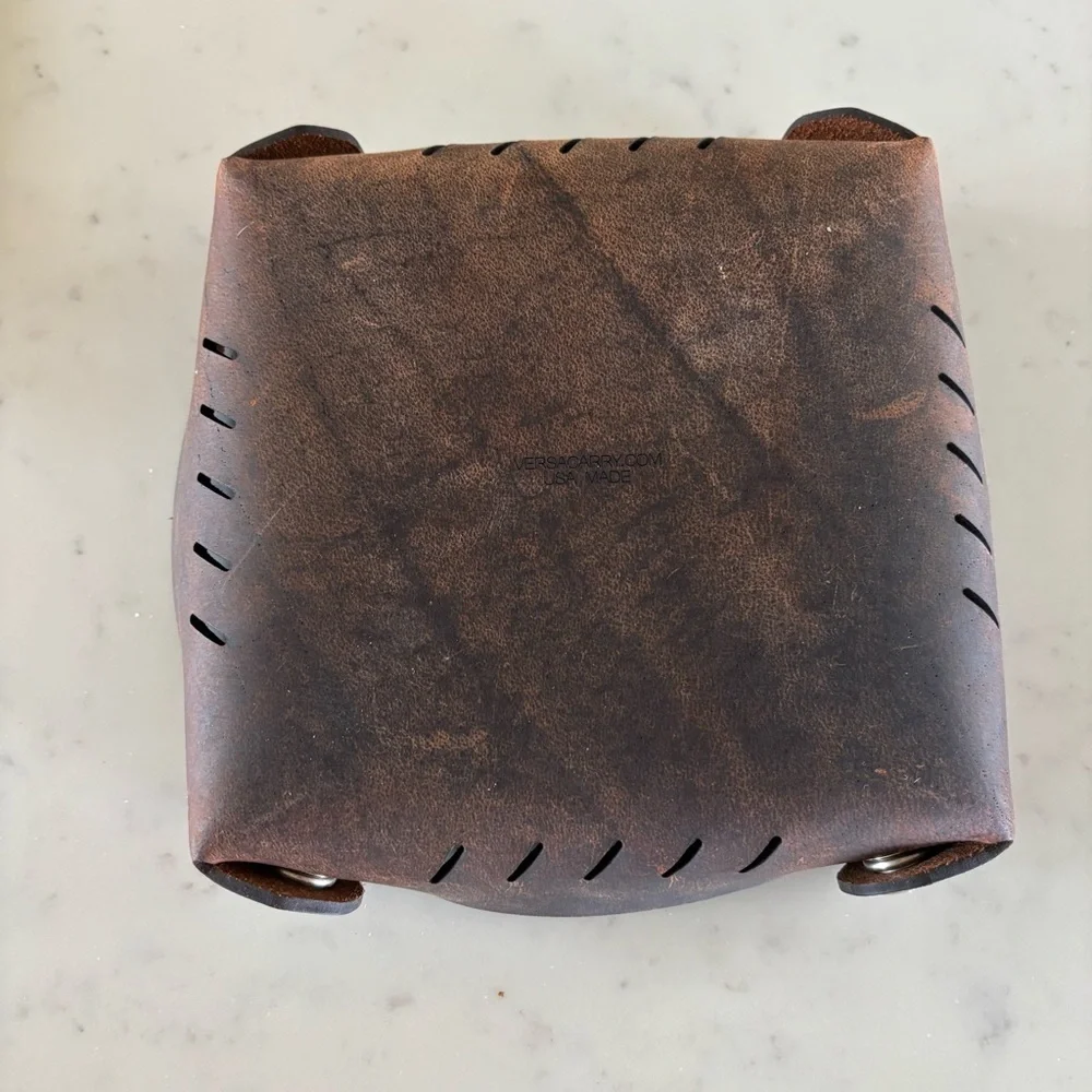 Versa Carry Leather Cathch-all‎ Container